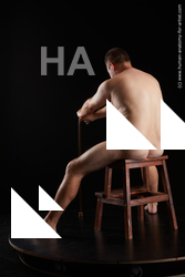 Nude Man White Sitting poses - simple Short Brown Sitting poses - ALL Standard Photoshoot Chubby Realistic