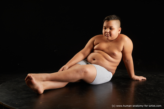 Underwear Man White Sitting poses - simple Overweight Short Black Sitting poses - ALL Standard Photoshoot  Academic