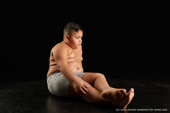 Underwear Man White Sitting poses - simple Overweight Short Black Sitting poses - ALL Standard Photoshoot  Academic