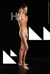 Nude Man White Standing poses - ALL Underweight Short Brown Standing poses - simple Standard Photoshoot Realistic