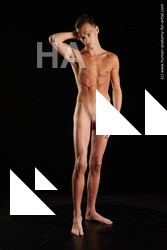 Nude Man White Standing poses - ALL Underweight Short Brown Standing poses - simple Standard Photoshoot Realistic