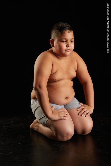 Underwear Man White Kneeling poses - ALL Overweight Short Kneeling poses - on both knees Black Standard Photoshoot  Academic