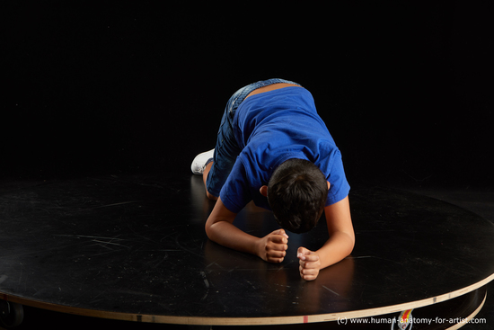 Casual Man - Man White Laying poses - ALL Slim Short Laying poses - on stomach Black Standard Photoshoot  Academic