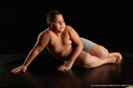 Underwear Man White Laying poses - ALL Overweight Short Brown Laying poses - on side Standard Photoshoot  Academic