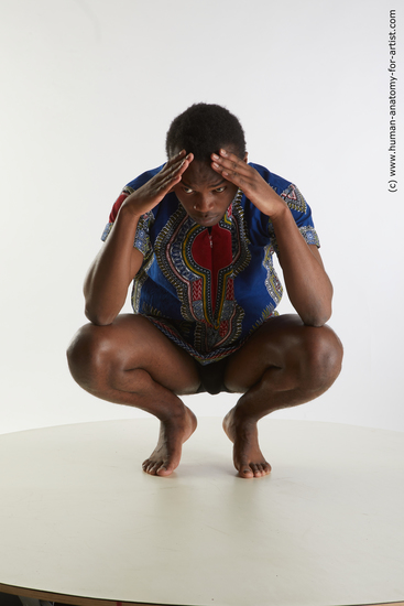 Casual Man Black Slim Short Black Sitting poses - ALL Sitting poses - on knees Standard Photoshoot Academic