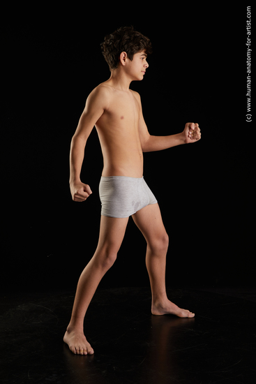 Underwear Man White Standing poses - ALL Slim Short Brown Standing poses - simple Standard Photoshoot  Academic