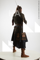 Fighting with sword Man White Standing poses - ALL Slim Long Brown Standing poses - simple Standard Photoshoot Academic