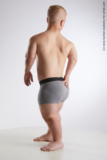 Underwear Man White Standing poses - ALL Average Short Brown Standing poses - simple Standard Photoshoot Academic