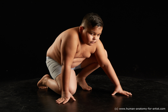 Underwear Man White Kneeling poses - ALL Overweight Short Brown Kneeling poses - on one knee Standard Photoshoot  Academic