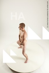 Nude Man White Standing poses - ALL Slim Short Brown Standing poses - simple Multi angles poses Realistic