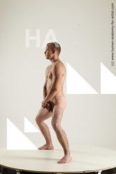 Nude Man White Standing poses - ALL Slim Short Brown Standing poses - simple Multi angles poses Realistic