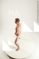 Nude Man White Standing poses - ALL Slim Short Brown Standing poses - simple Multi angles poses Realistic