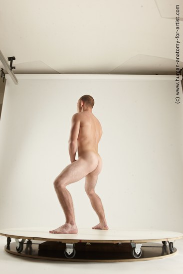 Nude Man White Standing poses - ALL Slim Short Brown Standing poses - simple Multi angles poses Realistic