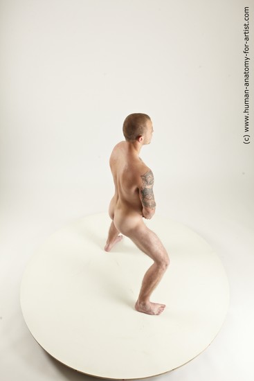 Nude Man White Standing poses - ALL Slim Short Brown Standing poses - simple Multi angles poses Realistic