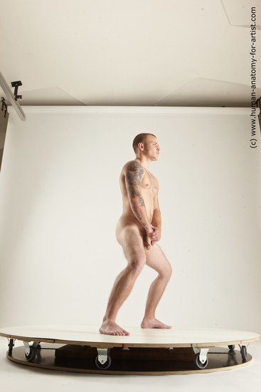 Nude Man White Standing poses - ALL Slim Short Brown Standing poses - simple Multi angles poses Realistic