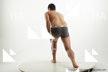 Underwear Man Black Standing poses - ALL Slim Short Black Standing poses - simple Standard Photoshoot Academic