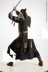 Fighting with sword Man White Standing poses - ALL Slim Long Brown Standing poses - simple Standard Photoshoot Academic Fighting poses - ALL