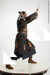 Fighting with sword Man White Standing poses - ALL Slim Long Brown Standing poses - simple Standard Photoshoot Academic Fighting poses - ALL