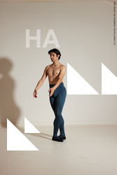 Sportswear Man White Athletic Medium Brown Dancing Dynamic poses Academic