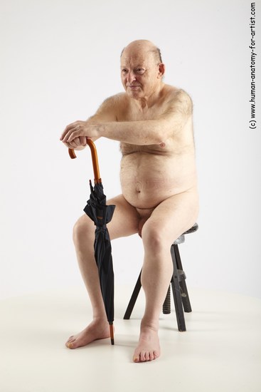 and more Nude Man White Sitting poses - simple Short Grey Sitting poses - ALL Standard Photoshoot Chubby Realistic