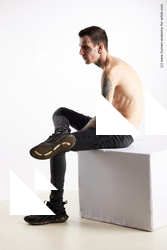 Casual Man White Sitting poses - simple Underweight Short Brown Sitting poses - ALL Standard Photoshoot Academic