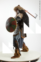 Fighting with axe Man White Standing poses - ALL Slim Long Brown Standard Photoshoot Academic Fighting poses - ALL