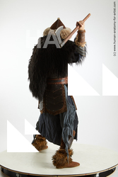 Fighting with axe Man White Standing poses - ALL Slim Long Brown Standard Photoshoot Academic Fighting poses - ALL