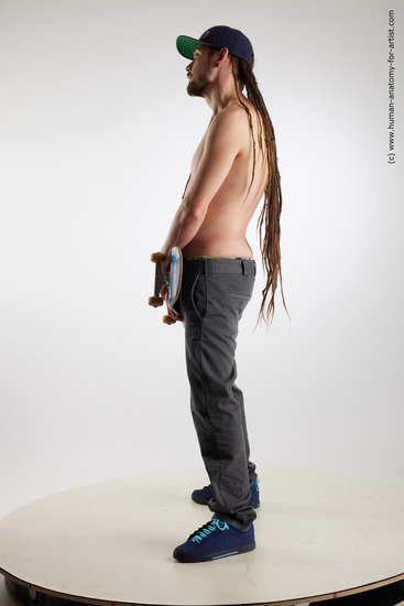 Casual Man White Standing poses - ALL Average Brown Standing poses - simple Dreadlocks Standard Photoshoot Academic