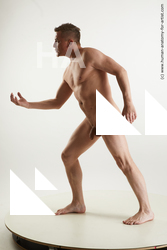 Nude Man White Standing poses - ALL Slim Short Brown Standing poses - simple Standard Photoshoot Realistic