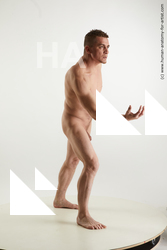 Nude Man White Standing poses - ALL Slim Short Brown Standing poses - simple Standard Photoshoot Realistic