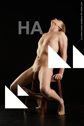 Nude Man White Sitting poses - simple Athletic Medium Brown Sitting poses - ALL Standard Photoshoot Realistic