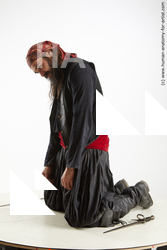 Man White Kneeling poses - ALL Slim Long Brown Kneeling poses - on both knees Standard Photoshoot Academic