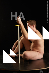 Nude Man White Sitting poses - simple Average Short Brown Sitting poses - ALL Standard Photoshoot Realistic