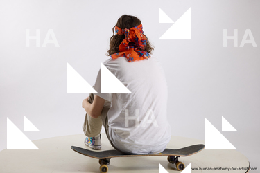 Casual Man White Sitting poses - simple Slim Long Brown Sitting poses - ALL Standard Photoshoot  Academic