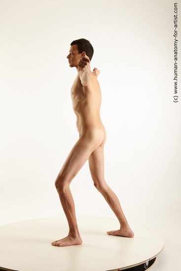 Nude Man White Standing poses - ALL Athletic Short Brown Standing poses - simple Standard Photoshoot Realistic