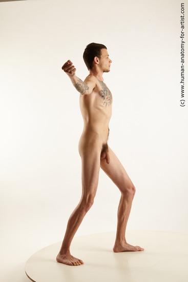 Nude Man White Standing poses - ALL Athletic Short Brown Standing poses - simple Standard Photoshoot Realistic