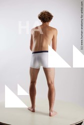 Underwear Man White Standing poses - ALL Athletic Medium Brown Standing poses - simple Standard Photoshoot Academic