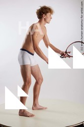 Underwear Man White Standing poses - ALL Athletic Medium Brown Standing poses - simple Standard Photoshoot Academic