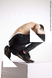 Casual Man White Kneeling poses - ALL Underweight Short Brown Kneeling poses - on one knee Standard Photoshoot Academic