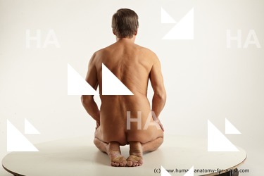 Nude Man White Kneeling poses - ALL Average Short Grey Kneeling poses - on both knees Standard Photoshoot Realistic