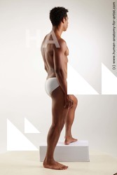 Swimsuit Man Black Standing poses - ALL Athletic Short Black Standing poses - simple Standard Photoshoot Academic