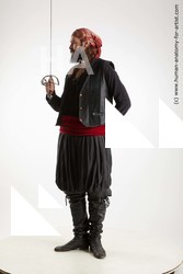 Casual Fighting with sword Man White Sitting poses - simple Slim Long Brown Sitting poses - ALL Standard Photoshoot Academic Fighting poses - ALL