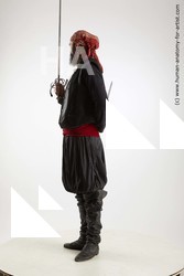 Casual Fighting with sword Man White Sitting poses - simple Slim Long Brown Sitting poses - ALL Standard Photoshoot Academic Fighting poses - ALL