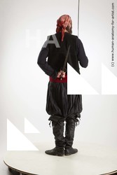 Casual Fighting with sword Man White Sitting poses - simple Slim Long Brown Sitting poses - ALL Standard Photoshoot Academic Fighting poses - ALL