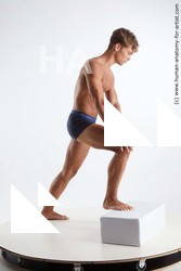 Underwear Man White Standing poses - ALL Athletic Short Brown Standing poses - simple Standard Photoshoot Academic