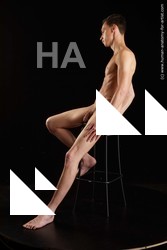 Nude Man White Sitting poses - simple Athletic Short Brown Sitting poses - ALL Standard Photoshoot Realistic