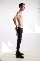 Casual Fighting with gun Man White Standing poses - ALL Underweight Short Brown Standing poses - simple Standard Photoshoot Academic Fighting poses - ALL