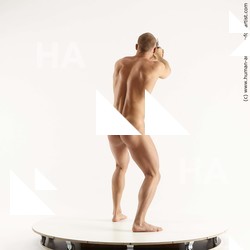 Nude Fighting with gun Man White Standing poses - ALL Athletic Short Brown Standing poses - simple Standard Photoshoot Realistic Fighting poses - ALL