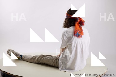 Casual Man White Sitting poses - simple Slim Long Brown Sitting poses - ALL Standard Photoshoot  Academic