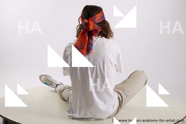 Casual Man White Sitting poses - simple Slim Long Brown Sitting poses - ALL Standard Photoshoot  Academic